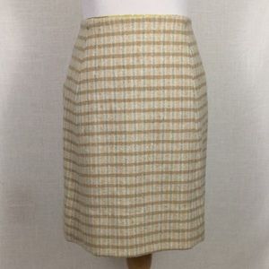 1960s vintage wool plaid A-line skirt - so cute!